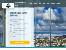 Tablet Screenshot of emergencyglassnz.co.nz